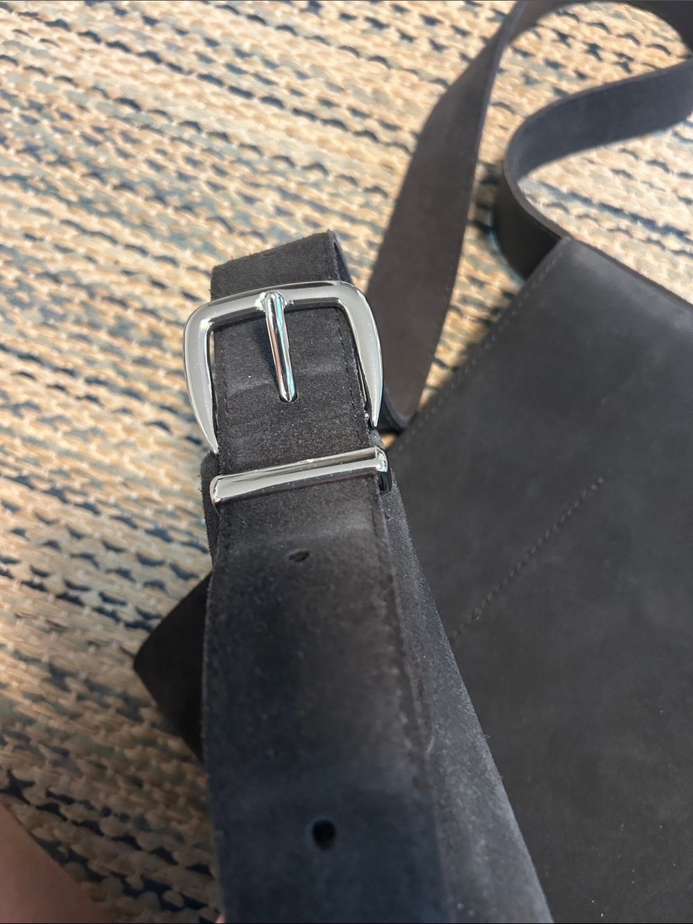 Madewell Black Suede Shoulder Hobo Bag - Picture 2 of 5